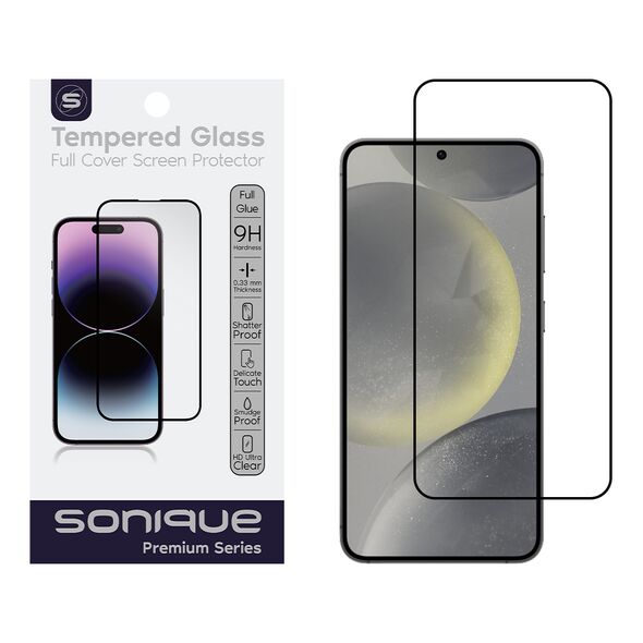 Hardy Glass Sonique Premium Series HD Full Cover 9H Samsung Galaxy S24 FE Μαύρο 5210312035934