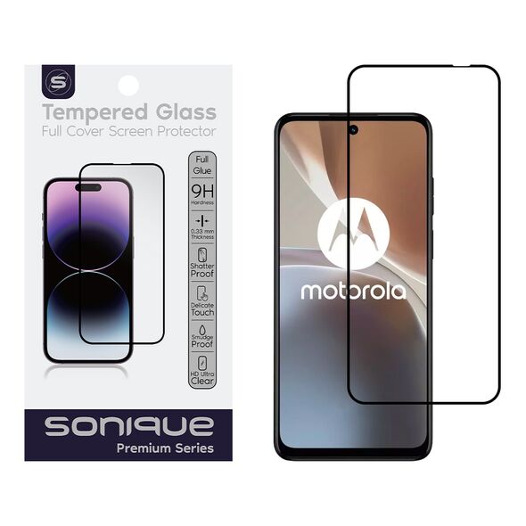 Hardy Glass Sonique Premium Series HD Full Cover 9H Motorola Moto G32 Μαύρο 5210312036184