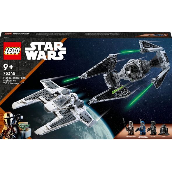 LEGO Star Wars Mandalorian fighter Fang Fighter vs TIE Interceptor (75348)