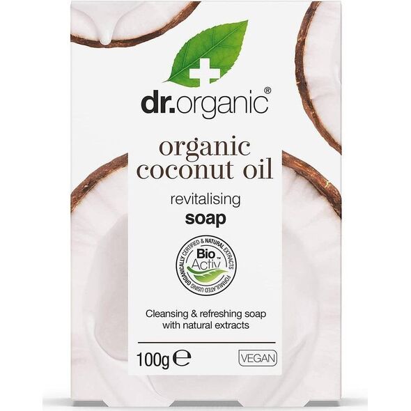 dr.organic Dr.Organic Virgin Coconut Oil Soap mydło oczyszczająco-odświeżające do skóry suchej 100g