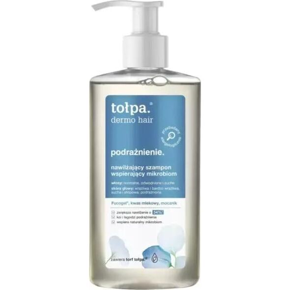 Tołpa dermo hair podrażnienie. nawilżający szampon wspierający mikrobiom 250 ml