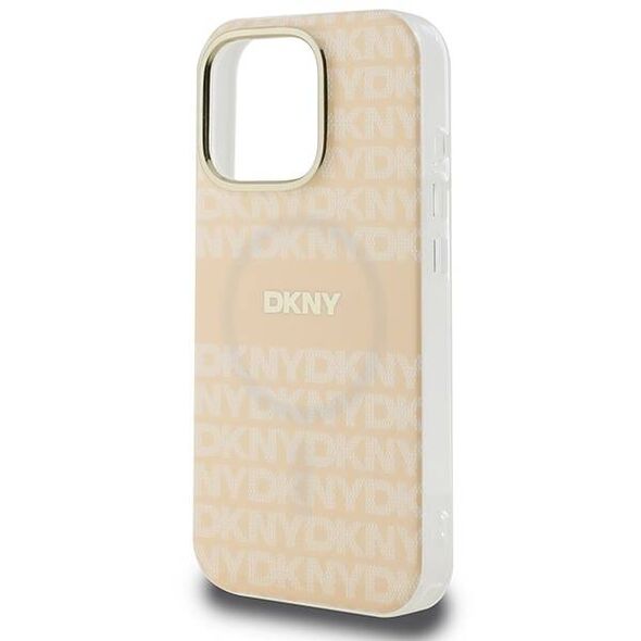 Original Case IPHONE 16 PRO DKNY Hardcase Repeat Texture Pattern & Stripe MagSafe (DKHMP16LHRHSEP) 3666339335403