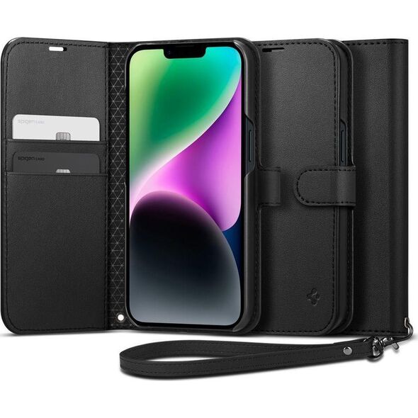 Spigen Etui Spigen Wallet S Apple iPhone 14 Black