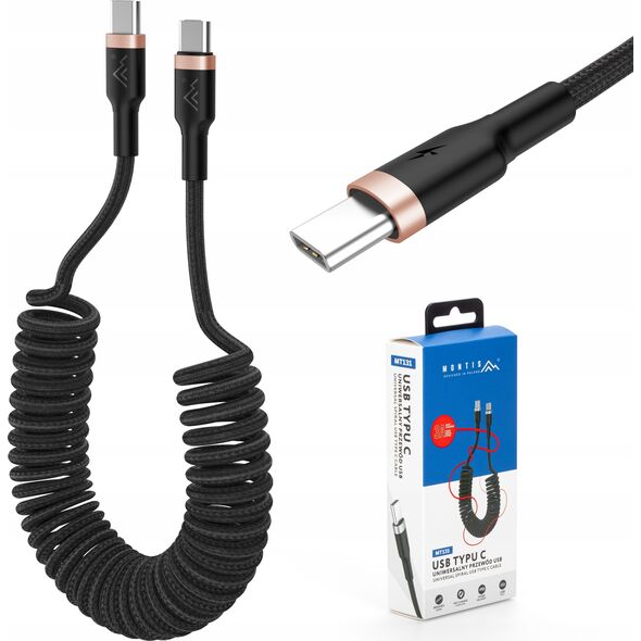 Montis Kabel USB Typu C - USB Typu C 1,5m (spirala) MT131 Montis