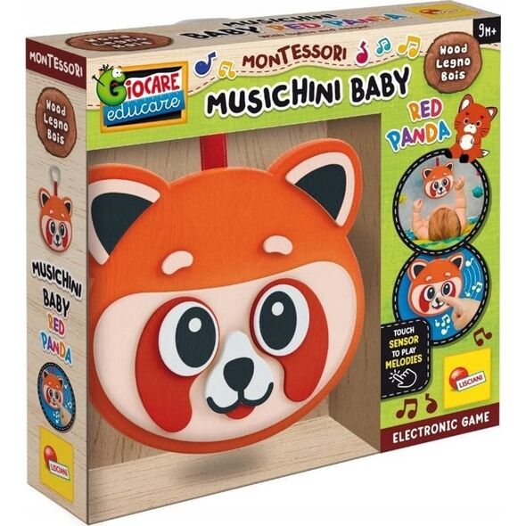 Lisciani Montessori Wood Toy - Musical Panda 13400613 8008324105427