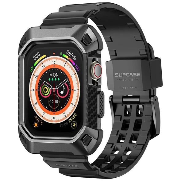 Supcase Case for Apple Watch 10 46mm + Strap - Supcase Unicorn Beetle Pro - Black 0843439151628 έως 12 άτοκες Δόσεις