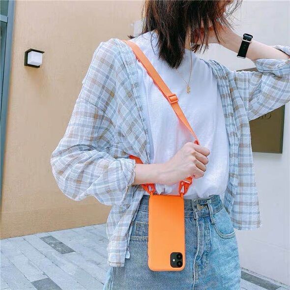 Θήκη Σιλικόνης με Strap CarryHang Sonique Apple iPhone 11 Pro Κίτρινο 5201101703257