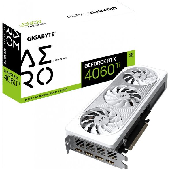 Karta graficzna Gigabyte GeForce RTX 4060 Ti Aero OC 16GB GDDR6 (GV-N406TAERO OC-16GD)