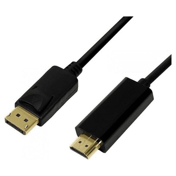 Kabel LogiLink DisplayPort - HDMI 5m czarny (CV0129)