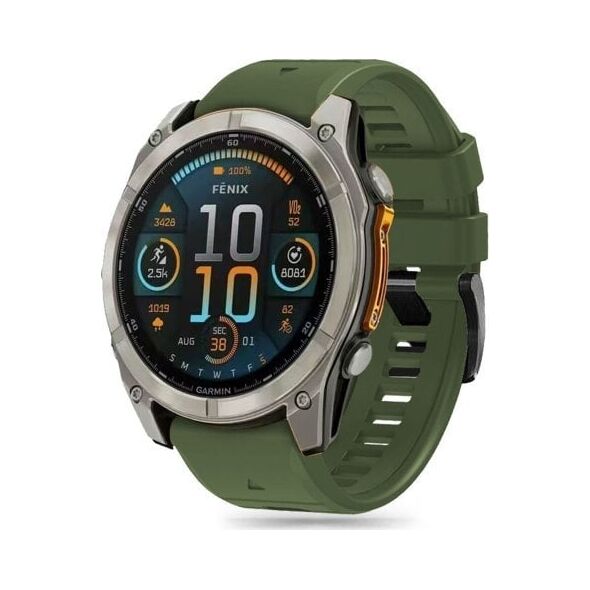 Tech-Protect TECH-PROTECT SILICONE LINE GARMIN FENIX 5X / 5X PLUS / 6X / 6X PRO / 7X / 8 (51 MM) MILITARY GREEN