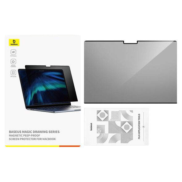 Baseus Screen Protector Baseus Magic Drawing for MacBook Pro 14" (2021/2023) + cleaning kit (clear) 066942  P40012303201-02 έως και 12 άτοκες δόσεις 6932172663445