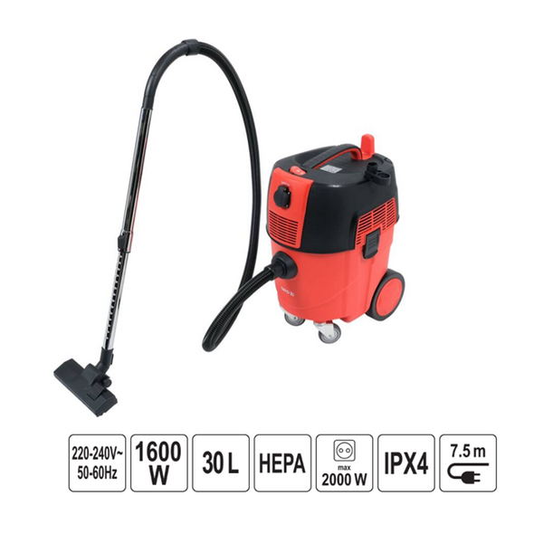 YATO ΣΚΟΥΠΑ ΜΕ ΑΥΤΟΚΑΘΑΡΙΖΟΜΕΝΟ ΦΙΛΤΡΟ 1600W 30LT YT-85716 20185716 ΤΕΜΑΧΙΟ εως 12 άτοκες δόσεις