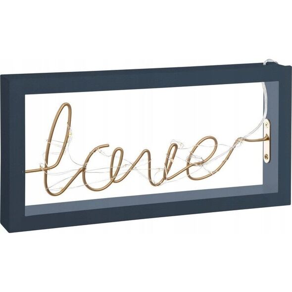 Λάμπα LED Atmosphera, ελαφριά διακόσμηση LOVE, 30 cm, μπλε ναυτικό 13429516 3560238662915