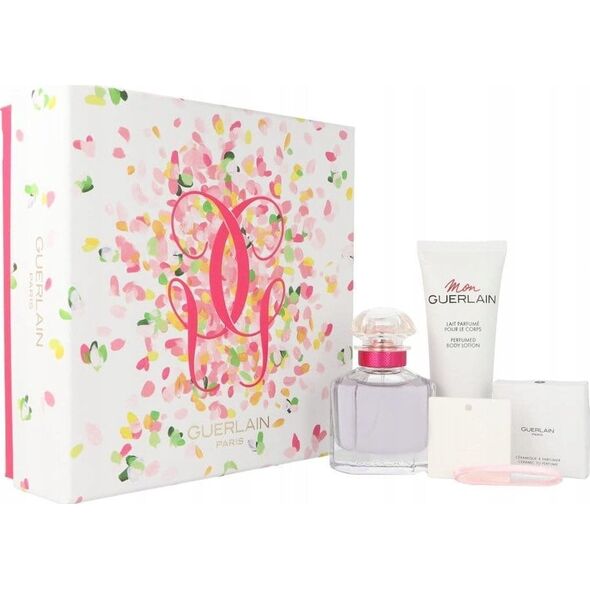 Alkotest SET GUERLAIN Mon Bloom Of Rose EDT spray 50ml + BODY LOTION 75ml + wisiorek z zawieszką