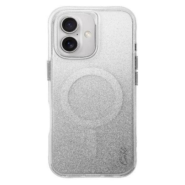 Case IPHONE 16 UNIQ Coehl Lumino Magnetic Charging Sparkling silver 8886463690451