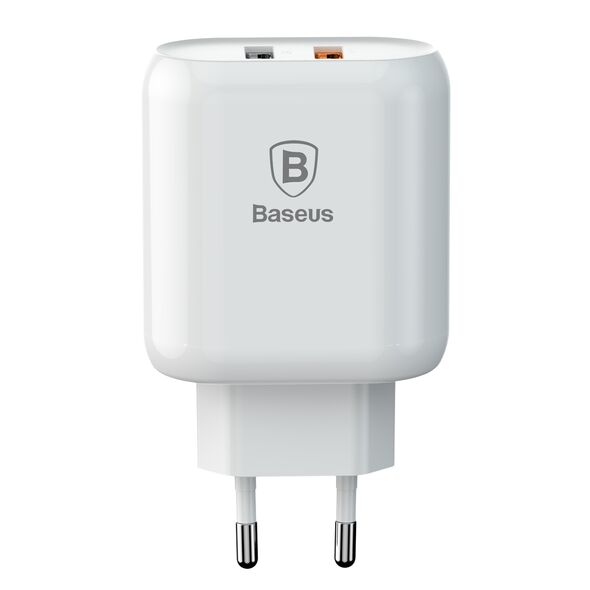 Baseus wall charger Bojure QC 3.0 2 USB white 6953156269439