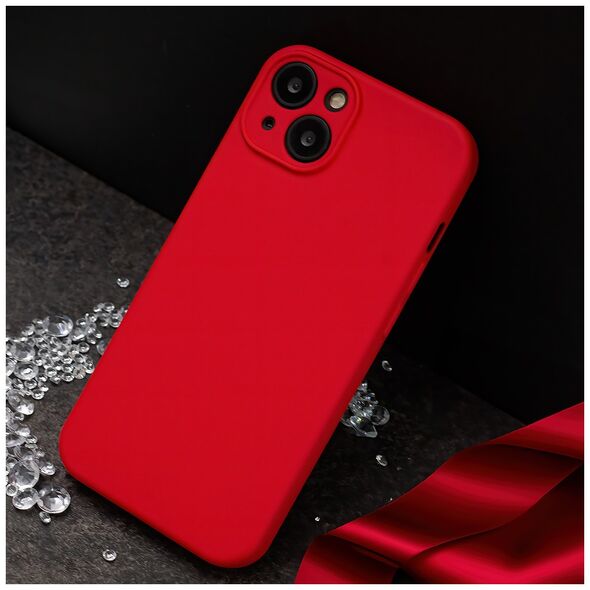 Silicon case for iPhone SE 2024 red 5907457798489