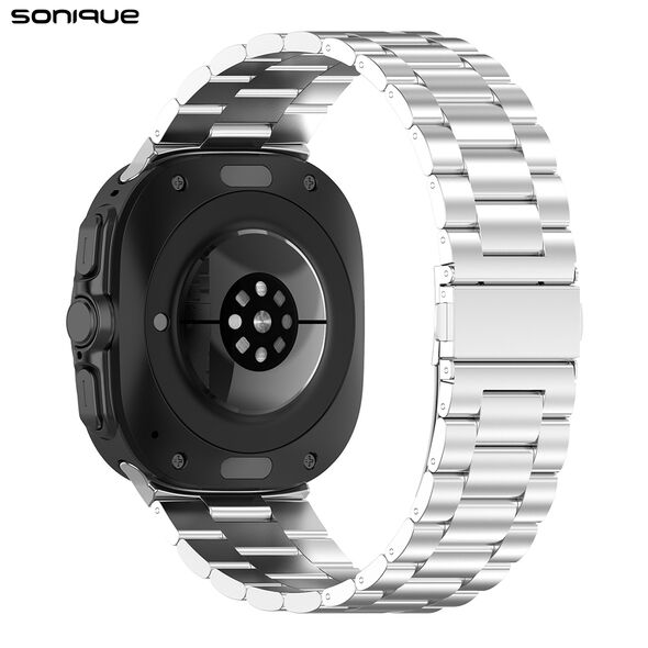 Λουράκι Stainless Steel Bracelet Sonique Classic για Samsung Galaxy Watch 7 Ultra (47mm) Ασημί 5210312045230