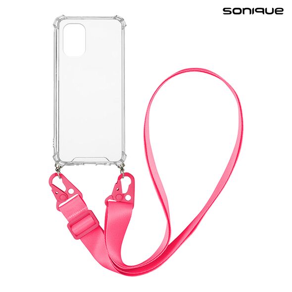 Θήκη Σιλικόνης με Strap Sonique Armor Clear Realme C33 Φουξ 5201101934521