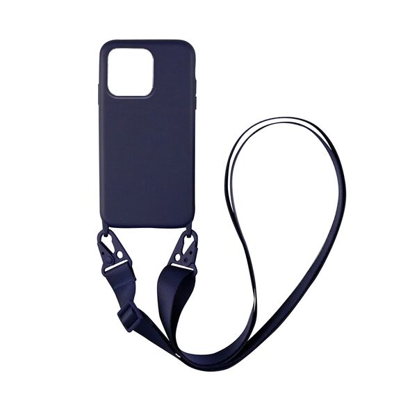 Θήκη Σιλικόνης με Strap CarryHang Sonique Apple iPhone 13 Pro Μπλε Σκούρο 5201101723385