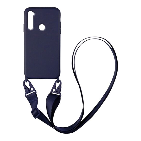 Θήκη Σιλικόνης με Strap CarryHang Sonique Xiaomi Redmi Note 8T Μπλε Σκούρο 5201101724504