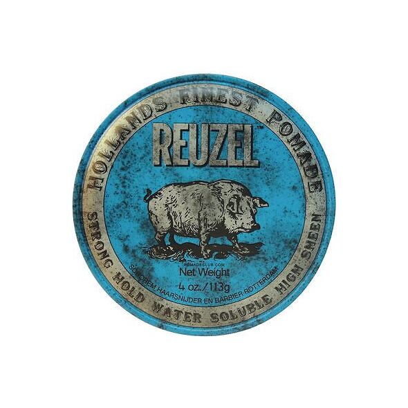 Reuzel Hollands Finest Pomade mocno utrwalająca pomada na bazie wody Blue 113g