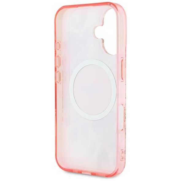 Guess Case for iPhone 16 - Guess IML Flower & Tonal Circle MagSafe (GUHMP16SHFHFWWBDCEP) - Pink 3666339308452 έως 12 άτοκες Δόσεις