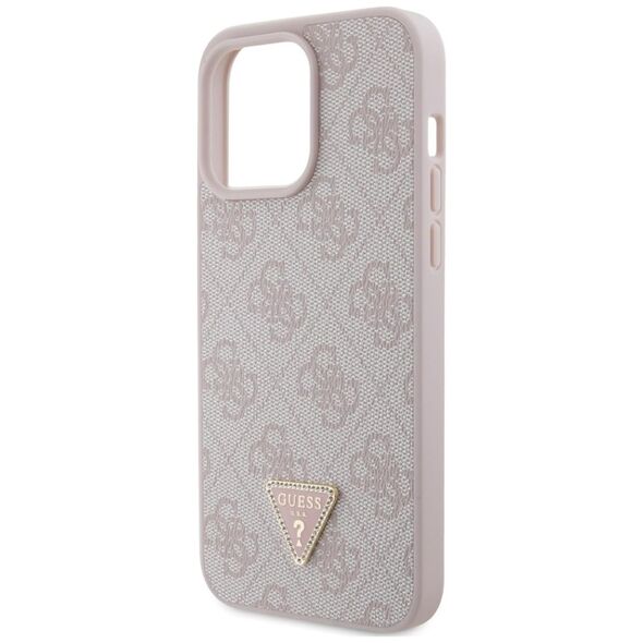 Guess Pouch for iPhone 15 Pro Max - Guess Leather 4G Diamond Triangle (GUHCP15XP4TDPP) - Pink 3666339146696 έως 12 άτοκες Δόσεις