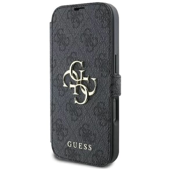 Guess Case for iPhone 16 Plus - Guess Book 4G (GUBKP16M4GMGGR) - Black 3666339346133 έως 12 άτοκες Δόσεις