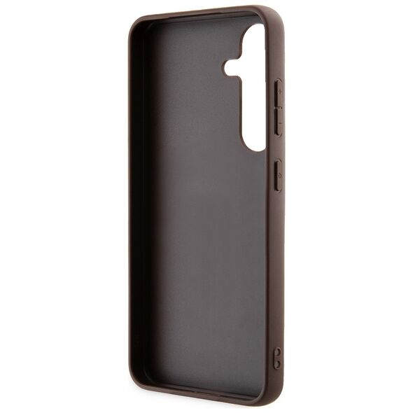 Guess Case for Samsung Galaxy S24 - Guess Hardcase 4G Metal Gold Logo (GUHCS24SG4GFBR) - Brown 3666339259129 έως 12 άτοκες Δόσεις