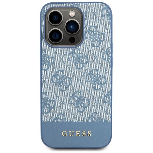 Guess Case for iPhone 15 Pro Max - Guess Hardcase 4G Stripe Collection (GUHCP15XG4GLBL) - Blue 3666339209902 έως 12 άτοκες Δόσεις