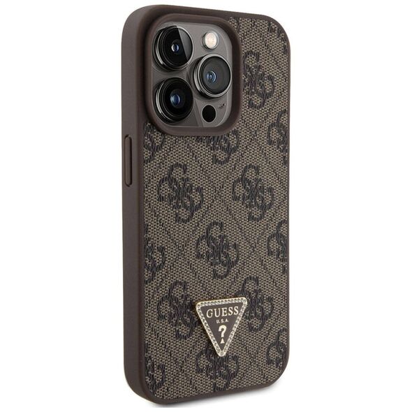 Guess Case for iPhone 15 Pro - Guess Crossbody 4G Metal Logo (GUHCP15LP4TDSCPW) - Brown 3666339146962 έως 12 άτοκες Δόσεις