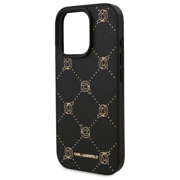 Karl Lagerfeld IPhone 16 Pro Case - Karl Lagerfeld Leather MagSafe (KLHMP16LPGKHPHK) - Karl Head 3666339294205 έως 12 άτοκες Δόσεις