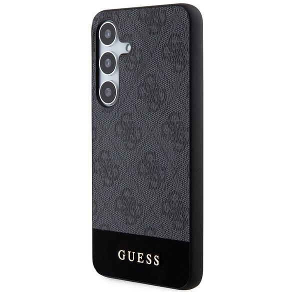 Guess Case for Samsung Galaxy S24 Plus - Guess Hardcase 4G Stripe Collection (GUHCS24MG4GLGR) - Black 3666339241131 έως 12 άτοκες Δόσεις