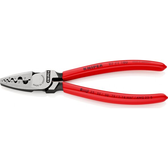 Knipex Szczypce do zagniatania tulejek kablowych 180mm (97 71 180)