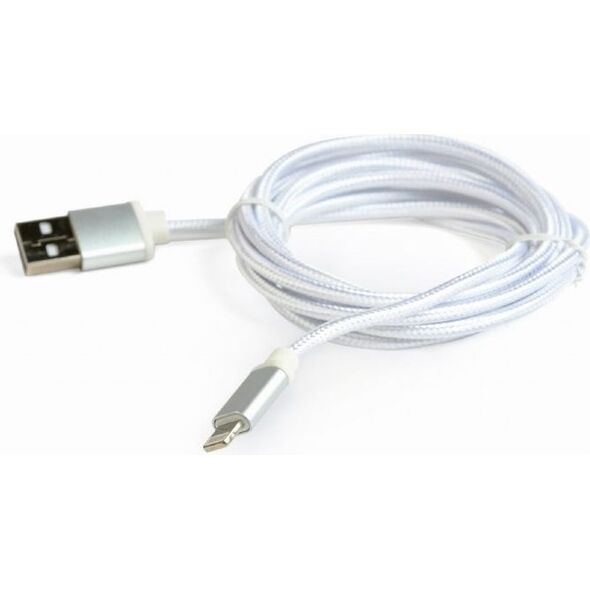 Kabel USB Gembird USB-A - Lightning 1.8 m Srebrny (CCB-mUSB2B-AMLM-6-S)