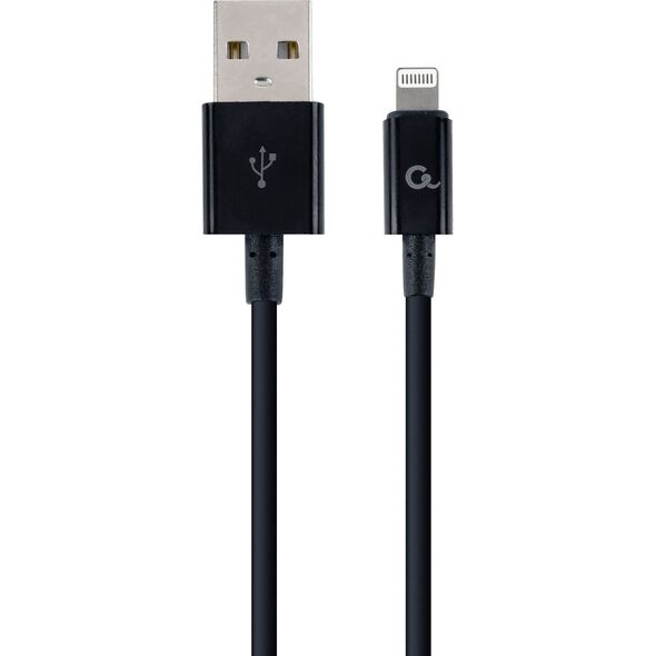 Kabel USB Gembird USB-A - Lightning 2 m Czarny (CC-USB2P-AMLM-2M)