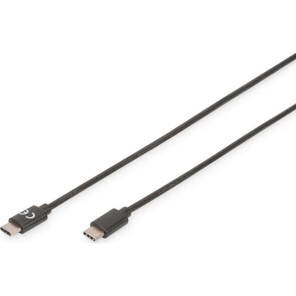 Kabel USB Digitus USB-C - USB-C 1 m Czarny (AK-300155-010-S)