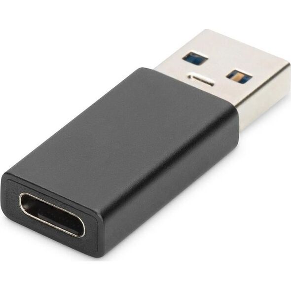 Adapter USB Digitus USB-C - USB Czarny  (AK-300524-000-S)