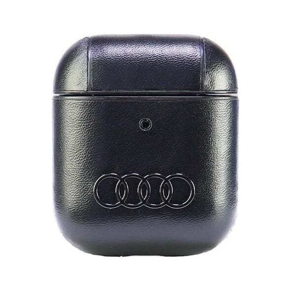 Audi Audi Leather Big Logo AirPods 1/2 cover   czarny/black AU-AP-GT/D3-BK