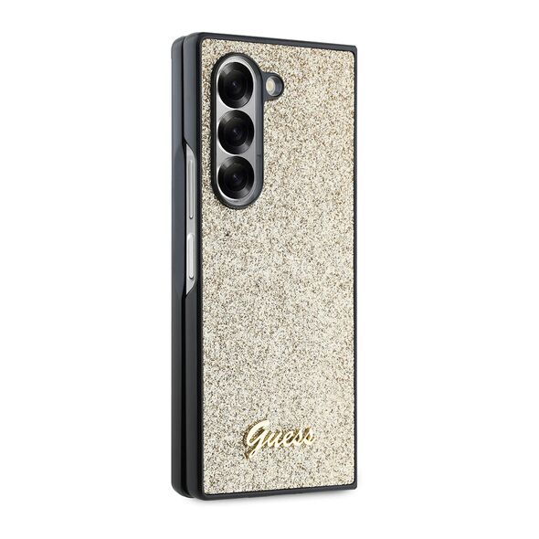 Guess Case for Samsung Galaxy Z Fold6 - Guess 4G Glitter Script (GUHCZFD6HGGSHD) - Gold 3666339322700 έως 12 άτοκες Δόσεις