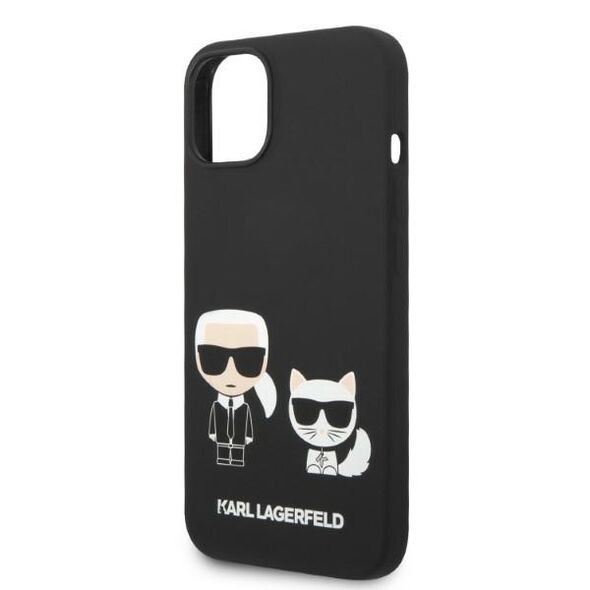 Karl Lagerfeld Case for iPhone 15 Plus / iPhone 14 Plus - Karl Lagerfeld Silicone Liquid MagSafe (KLHMPMP14MSSKCK) - Karl&Choupette 3666339087531 έως 12 άτοκες Δόσεις