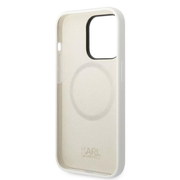 Karl Lagerfeld Case for iPhone 14 Pro - Karl Lagerfeld Silicone MagSafe (KLHMP14LSNCHNCHBCH) - White Choupette 3666339087784 έως 12 άτοκες Δόσεις