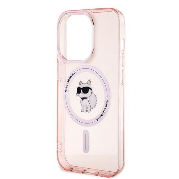 Karl Lagerfeld Case for iPhone 14 Pro - Karl Lagerfeld IML MagSafe (KLHMPMP14LHFHFCCNOP) - Pink Choupette 3666339162498 έως 12 άτοκες Δόσεις