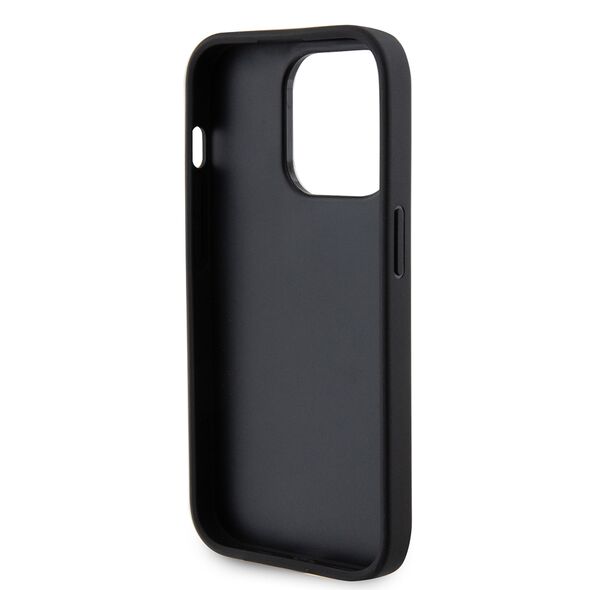 Guess Case for iPhone 15 Pro - Guess Leather Perforated 4G (GUHCP15LPSP4LGK) - Black 3666339151300 έως 12 άτοκες Δόσεις