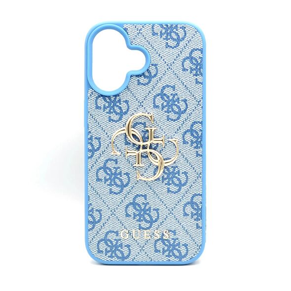 Guess Case for iPhone 16 - Guess Hardcase 4G Big Logo (GUHCP16S4GMGBL) - Blue 3666339327606 έως 12 άτοκες Δόσεις