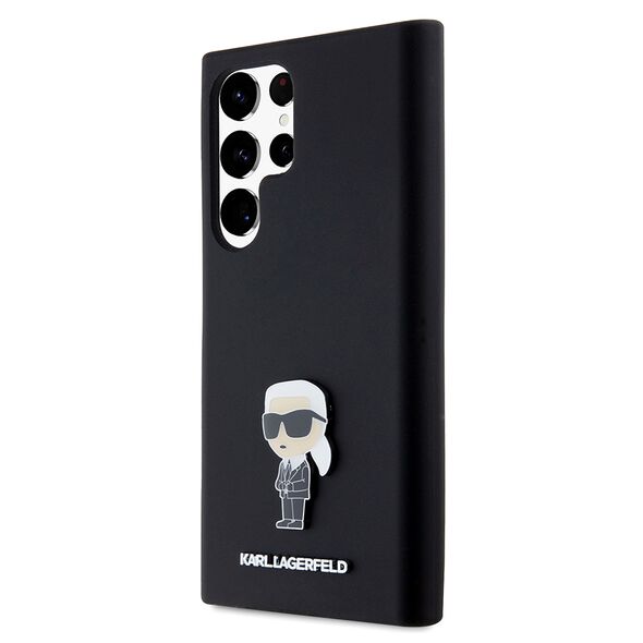 Karl Lagerfeld Case for Samsung Galaxy S23 Ultra (KLHCHCS23LSMHMHKKKNPK) - Karl Lagerfeld Silicone - Ikonik Metal Pin 3666339242282 έως 12 άτοκες Δόσεις