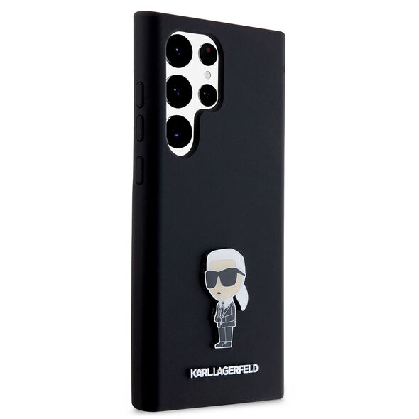 Karl Lagerfeld Case for Samsung Galaxy S23 Ultra (KLHCHCS23LSMHMHKKKNPK) - Karl Lagerfeld Silicone - Ikonik Metal Pin 3666339242282 έως 12 άτοκες Δόσεις