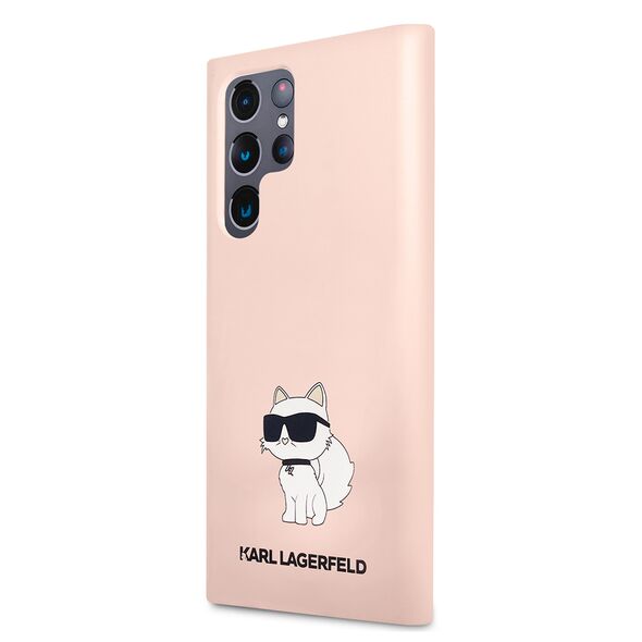 Karl Lagerfeld Case for Samsung Galaxy S23 Ultra - Karl Lagerfeld Silicone (KLHCHCS23LSNCHBCP) - Pink Choupette 3666339117696 έως 12 άτοκες Δόσεις