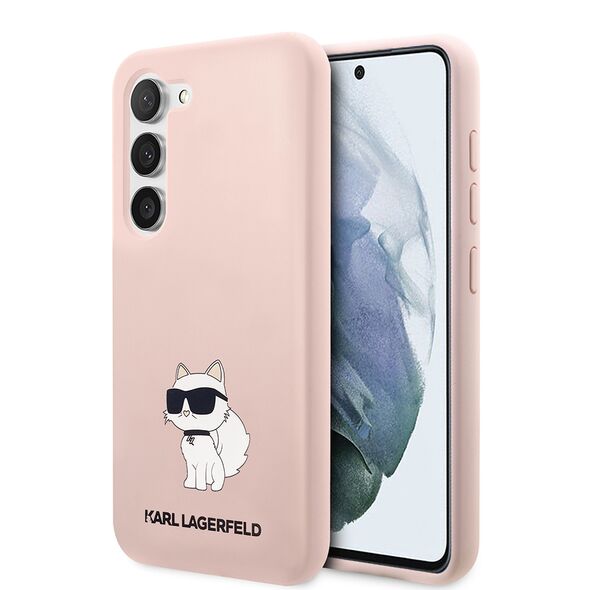 Karl Lagerfeld Case for Samsung Galaxy S23 Plus - Karl Lagerfeld Silicone (KLHCHCS23MSNCHBCP) - Pink Choupette 3666339117689 έως 12 άτοκες Δόσεις